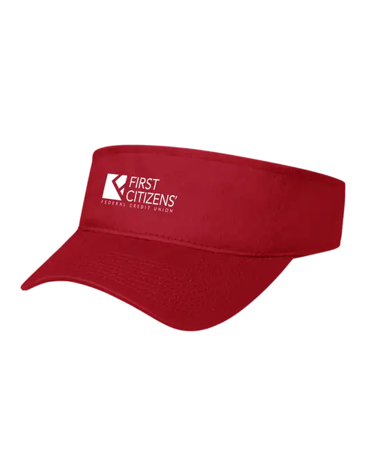 Red Cap Visor w/First Citizens' Logo