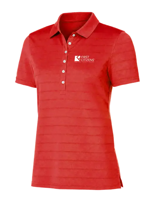 Callaway Womens Red Ventilated Polo w/First Citizens' Logo