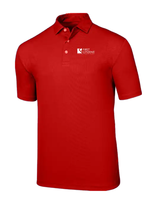Callaway Birdseye Red Polo w/First Citizens' Logo