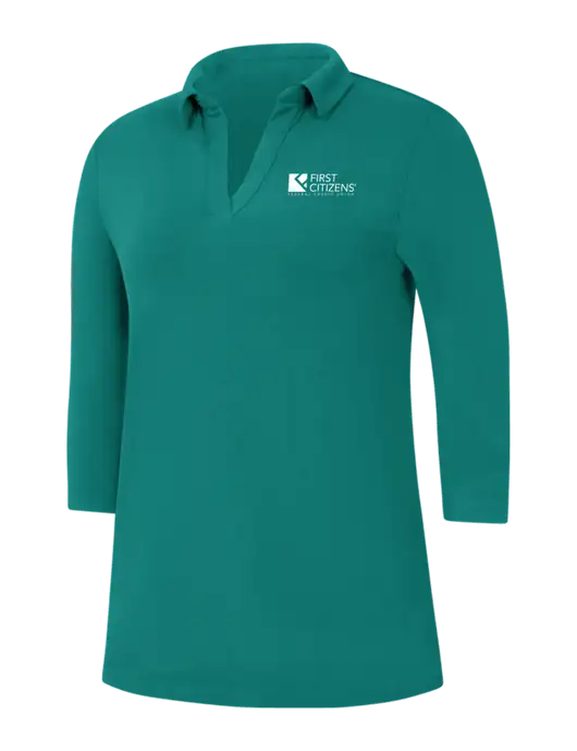 Womens Teal Luxe Knit Tunic w/First Citizens' Logo