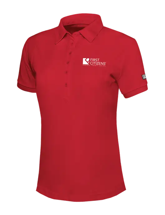 OGIO Womens Red Jewel Polo w/First Citizens' Logo