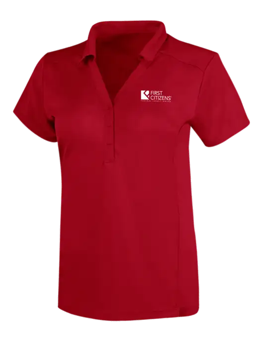 OGIO Red Womens Framework Polo w/First Citizens' Logo