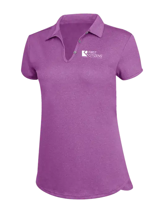 Womens Very Light Purple Trace Heather Polo w/First Citizens' Logo