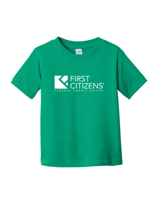 Rabbit Skins Kelly Toddler Fine Jersey Tee w/First Citizens' Logo