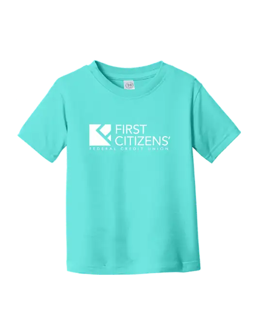 Rabbit Skins Carribean Toddler Fine Jersey Tee w/First Citizens' Logo