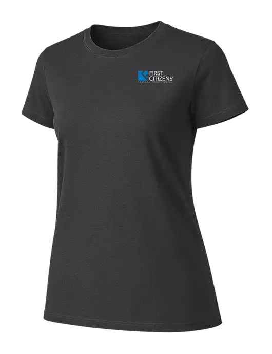 Womens Ring Spun Charcoal 4.5 oz T-Shirt w/First Citizens' Logo