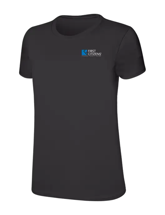 Womens Ring Spun Charcoal 4.5 oz T-Shirt w/First Citizens' Logo