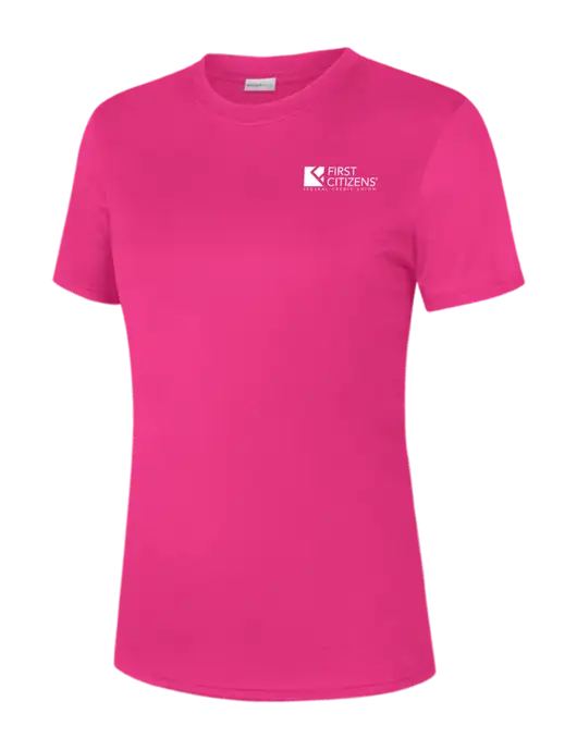   Womens Neon Pink PosiCharge Competitor Tee w/First Citizens' Logo
