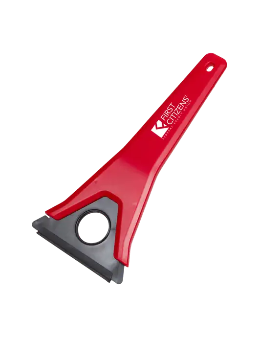 TriBlade Red Windshield Scraper w/First Citizens' Logo