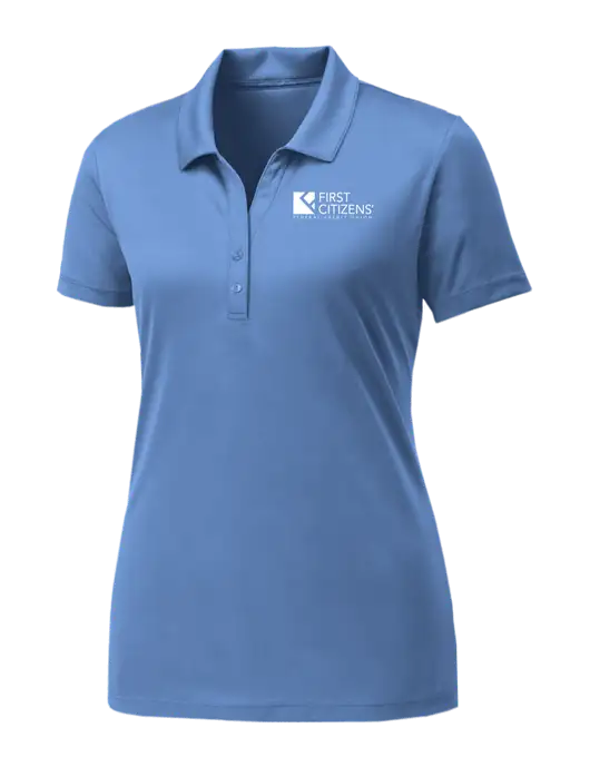 Womens Carolina Blue PosiCharge Competitor Polo w/First Citizens' Logo