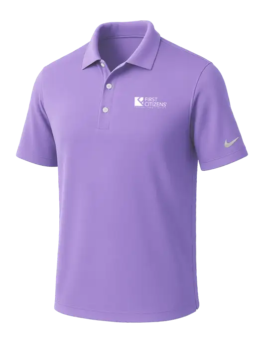 NIKE Light Purple Dri-Fit Micro Pique Polo w/First Citizens' Logo