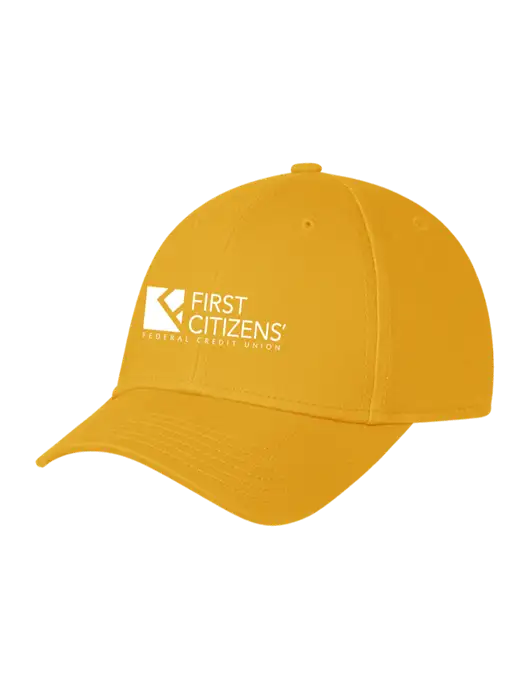 Yellow Gold Structured Cap Hook & Loop w/First Citizens' Logo