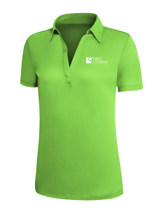 Light Kelly Green Silk Touch Womens Performance Polo w/First Citizens' Logo