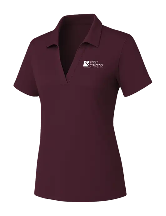 Womens Maroon PosiCharge RacerMesh Polo w/First Citizens' Logo