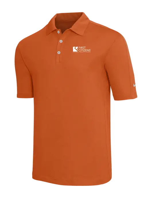 Nike Orange Tech Sport Dri-FIT Polo w/First Citizens' Logo