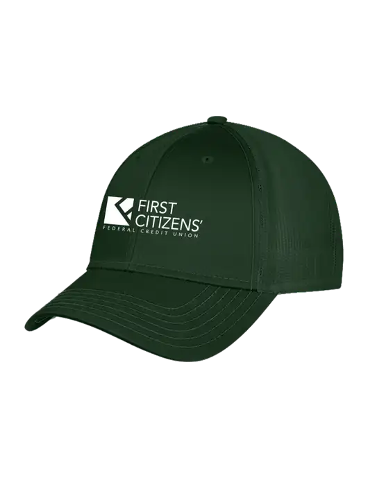 Dark Green Mesh Trucker Cap Snap Back w/First Citizens' Logo