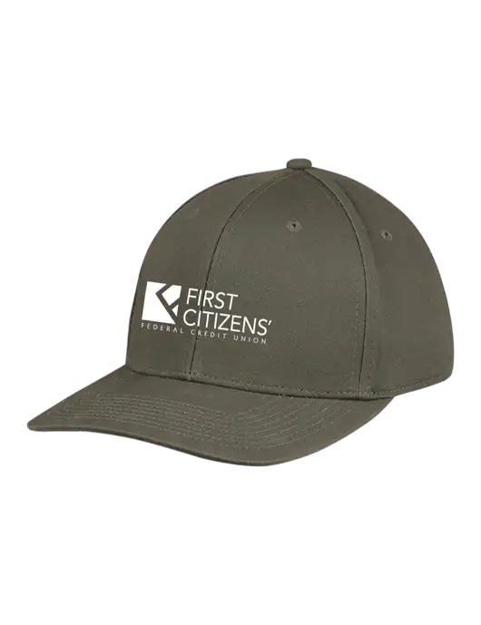 Premium Modern Structured Twill Olive Snapback Cap w/First Citizens' Logo