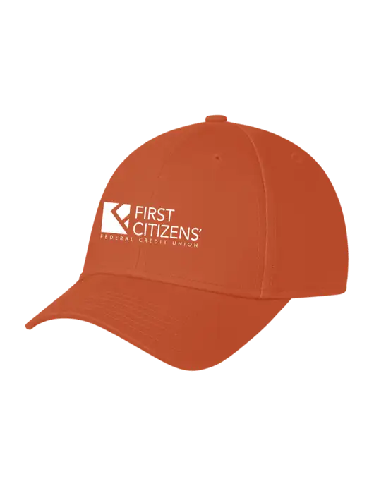 Burnt Orange Structured Cap Hook & Loop w/First Citizens' Logo