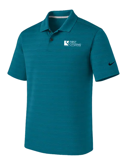 Nike Sapphire Blue Dri-FIT Vapor Jacquard Polo w/First Citizens' Logo