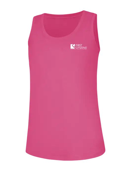 Womens Fuchsia Frost Perfect Tri Racerback Tank w/First Citizens' Logo