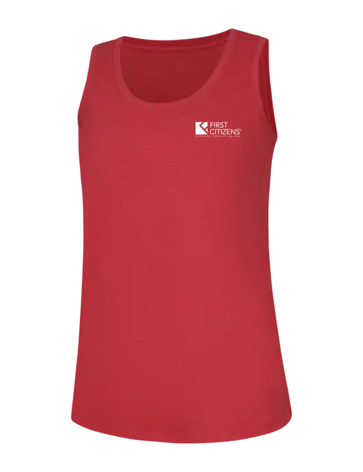 Womens Red Frost Perfect Tri Racerback Tank w/First Citizens' Logo