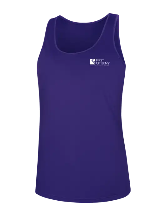 Womens Purple PosiCharge Competitor Racerback Tank w/First Citizens' Logo