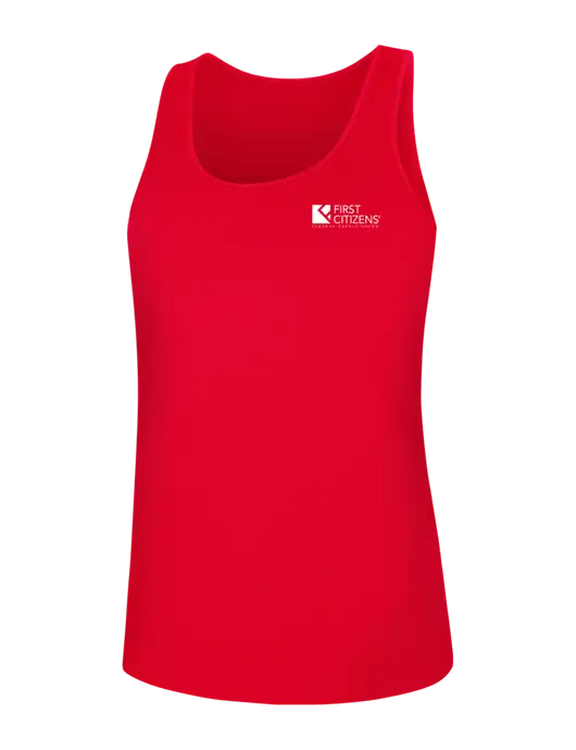 Womens Red PosiCharge Competitor Racerback Tank w/First Citizens' Logo