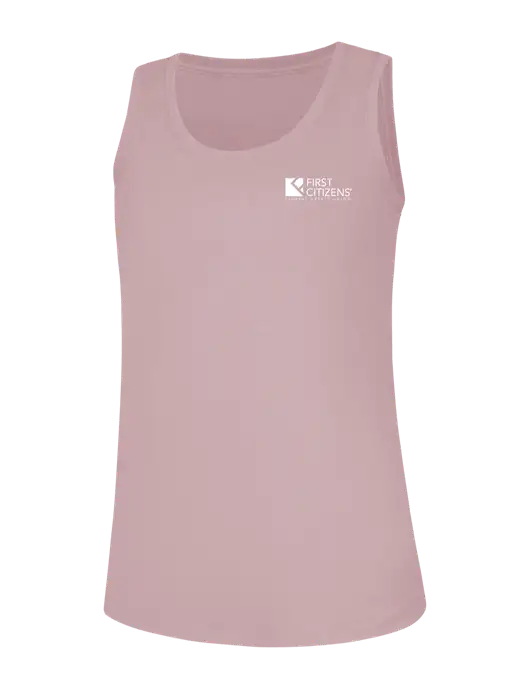 Womens Dusty Rose Perfect Tri Racerback Tank w/First Citizens' Logo