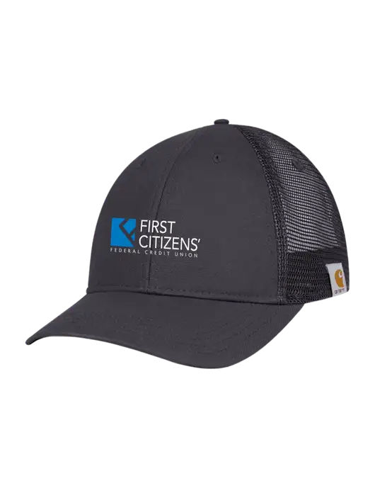Carhartt Dark Grey Canvas Trucker Cap w/First Citizens' Logo