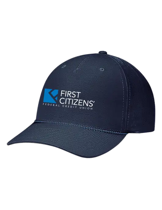 Richardson Laser Perf Performance Dark Navy/Navy-Grey-Blue Rope Cap w/First Citizens' Logo