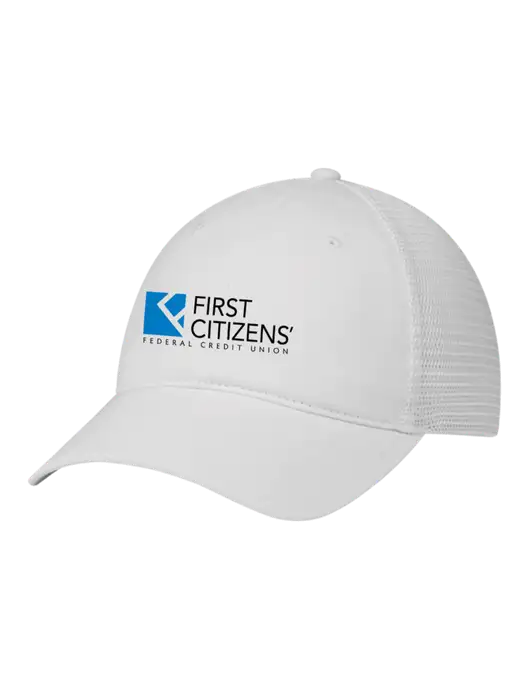 Richardson 111 Garment Washed Trucker Cap White w/White Mesh w/First Citizens' Logo