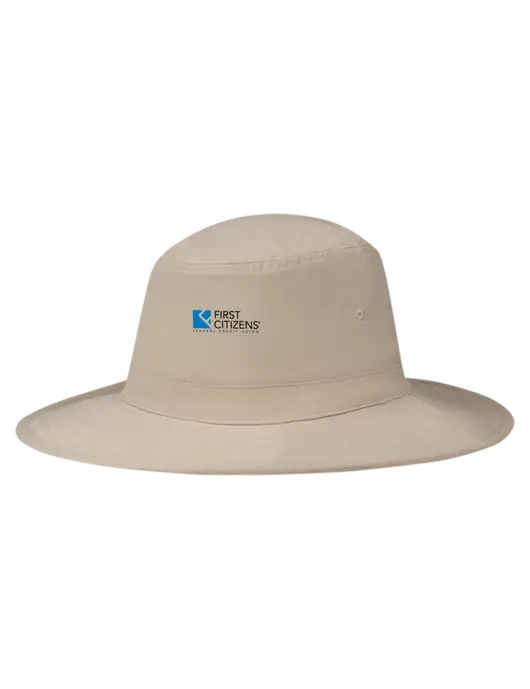 Tan Booney Sun Hat w/First Citizens' Logo